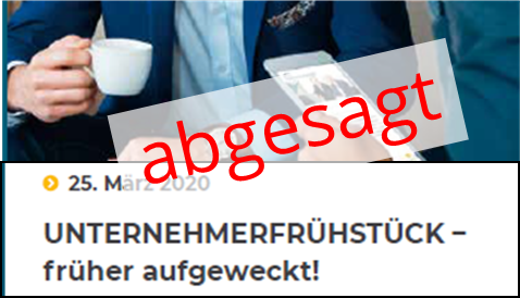 Wichtige Information zu unseren Veranstaltungen!