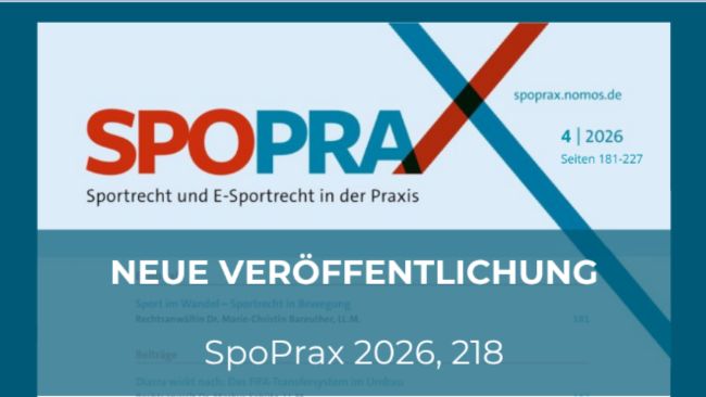 Urteilsanmerkung zum Thema Handgeldzahlung in SpoPrax